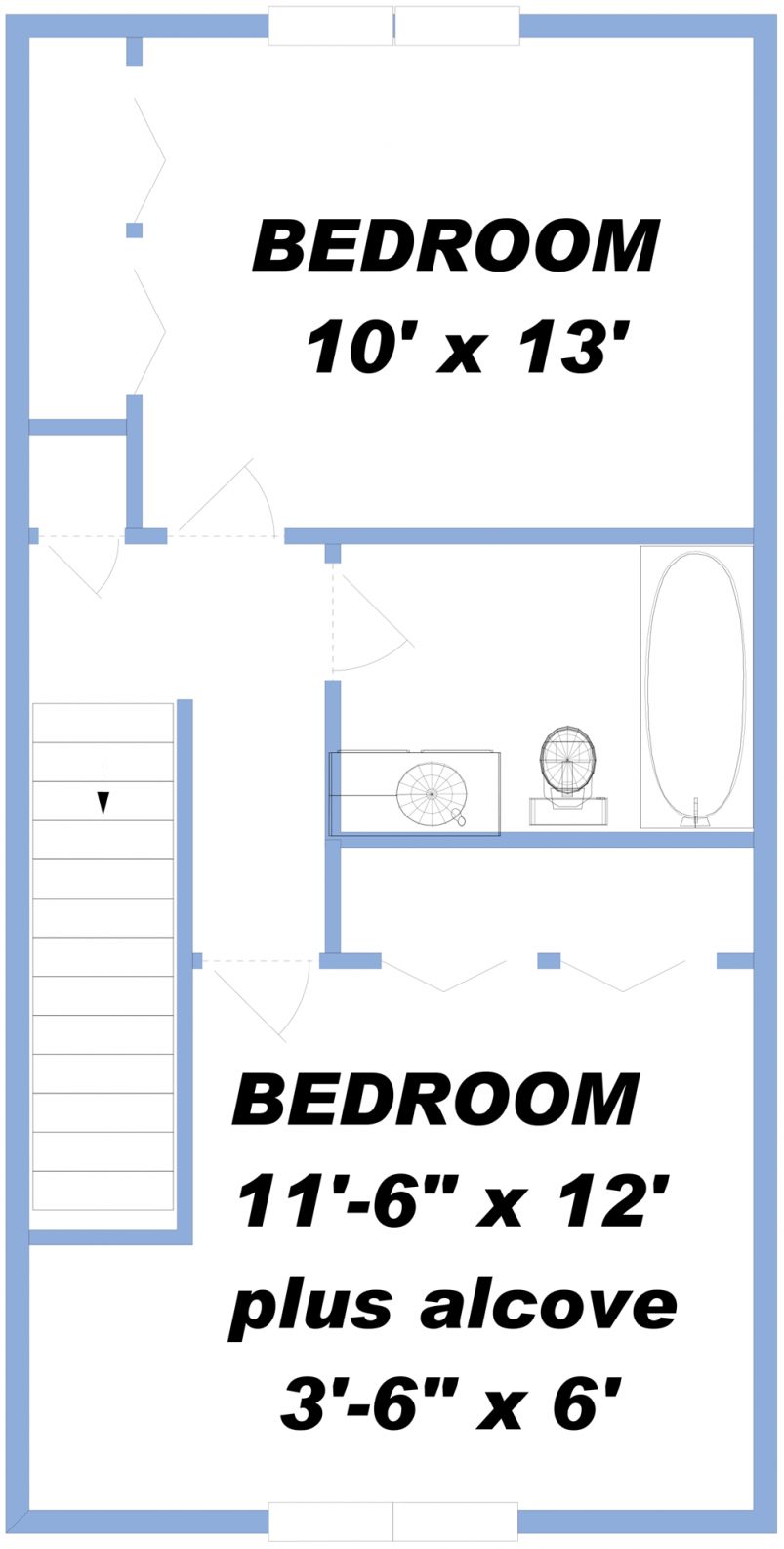 End Town House Floor Plan (2nd Floor) End Town House Floor Plan (2nd Floor)